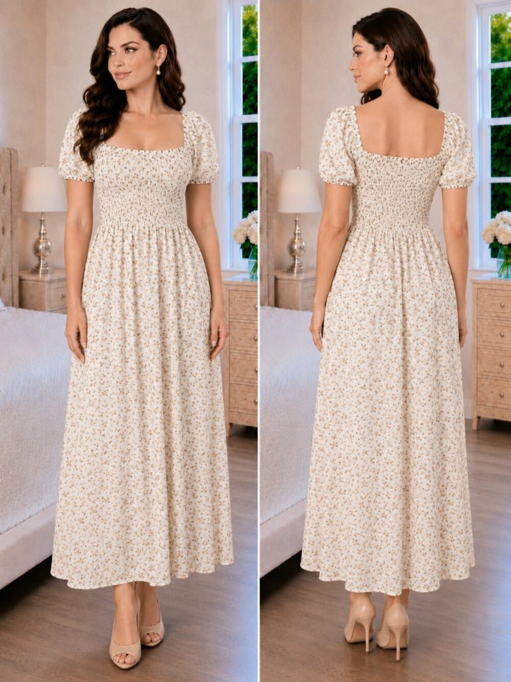 NEW Reformation Meadow Midi Dress in Blanche $248